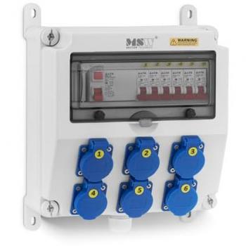 Regulador de Corriente Multienchufe Schuko con Sistema RCD
