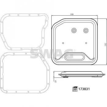 Swag Transmission Filter Assembly 33101956