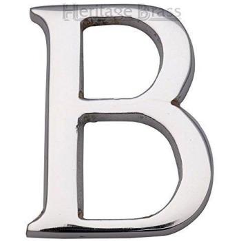 B Letter Plate – Chrome Finish