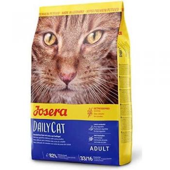 Josera DailyCat Super Premium Getreidefreies Trockenfutter für Ausgewachsene Katzen mit Geflügel, Kräutern und Früchten, 400g