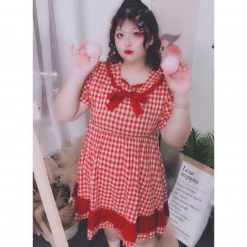 Soft Sister High Waist Dress with Bowknot