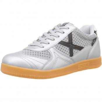 Munich Unisex-Kinder G-3 Indoor Fitnessschuhe, Silber