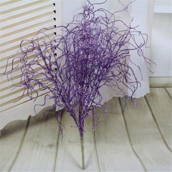 30cm Plastic Glitter Eulaliopsis Branch