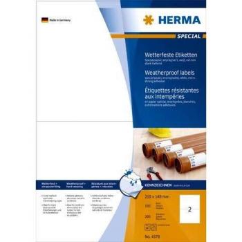 Herma Weerbestendige Etiketten 210x148 mm 200 stuks