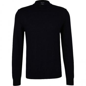 Strickpullover aus Schurwolle mit Stehkragen Modell 'Davide'