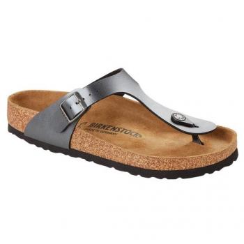 Chinelo Feminino Birkenstock Gizeh Preto Brilhante