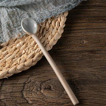 Retro Japanese Ceramics Soup & Coffee Scoop