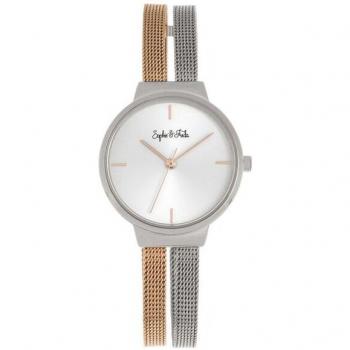 Sedona Bracelet‑Watch, Silver Rose Gold, One Size – Sophie & Freda Collection (SAFSF5302)
