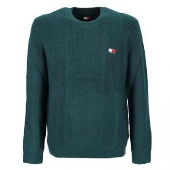 Pull en coton Tommy Hilfiger DM0DM19440 CWG Vert