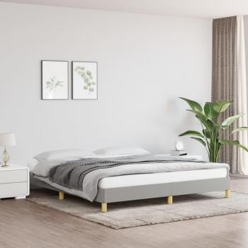 Giroletto 180x200 cm Grigio Chiaro in Tessuto