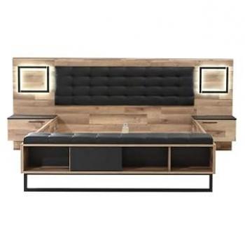 FORTE Bettanlage »Sirius Crown«, 180x200 cm, mit LED-Beleuchtung