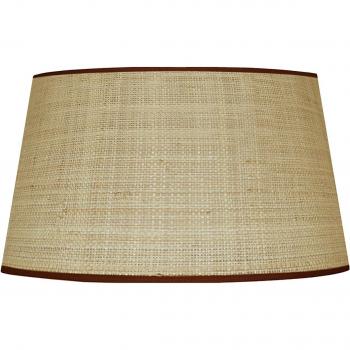 Lámpara Tósel Tambour con Pantalla de Tela Castaña 30×15 cm