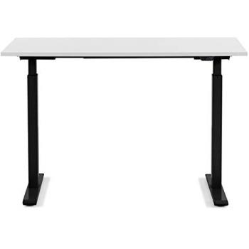 Bureau Smart Réglable Assis-Debout Blanc et Noir 140x70cm