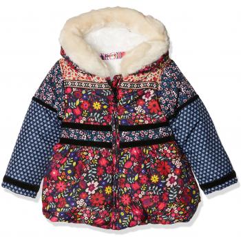 Desigual Abrig_setter, Chaqueta para Niñas, Color Negro, Talla 104