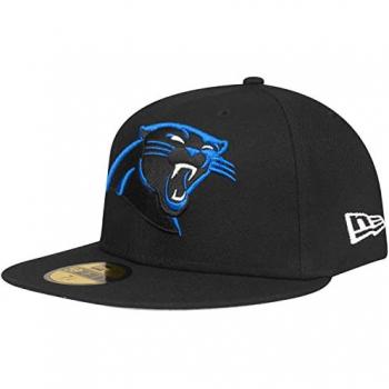 New Era Herren‑Cap – 59Fifty Modell – NFL Carolina Panthers – Schwarz – 6 7/8