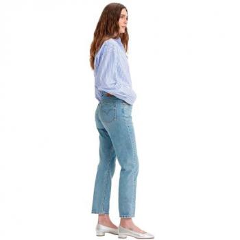 Levi's Damen 501 Cropped Jeans – Original Lightweight (27/28) Blau, Baumwolle Denim