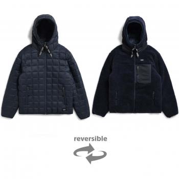 Taion Mountain Down/Boa Reversible Hooded Puffer Coat