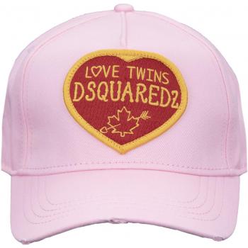 One‑Size Pink Dsquared² Baseball Cap, Unisex, Embroidered