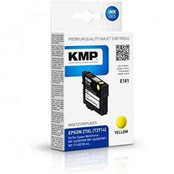 KMP KMP Tinte ersetzt 27XL (T2714) (Y), Druckerpatrone