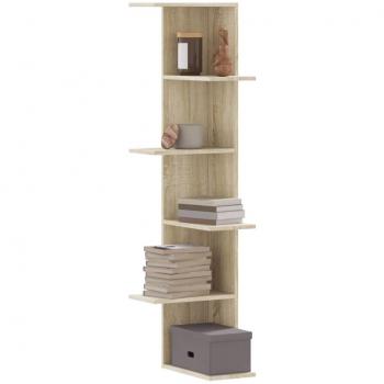 VidaXL Sonoma Oak Wall Shelf 36.5x36.5x140 cm Engineered Wood