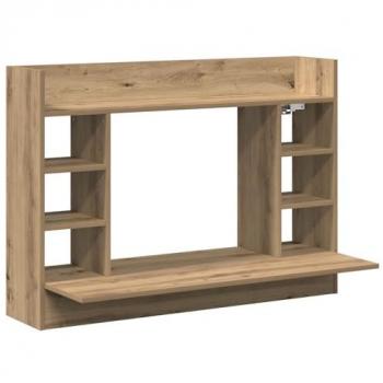 Oak Wall-Mounted Desk 105x48x75 cm – Engineered Wood (vidaXL)