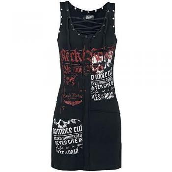 Vestido Corto Negro Mujer Rock Rebel by EMP