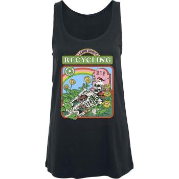 Top Ancho Steven Rhodes Educativo – Moda y Reciclaje, S XXL, Negro, Para Mujeres
