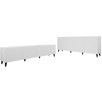 MIRJAN24 Wohnzimmer-Set Nova, (2er-Set, Kommode, TV-Lowboard), Minimalistisches Design
