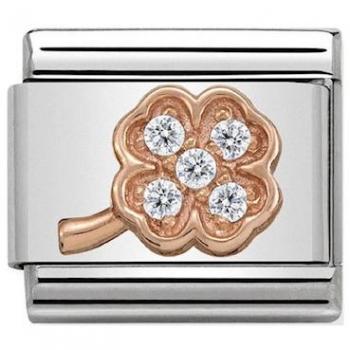 Nomination Classic Clover Charm in Rose Gold