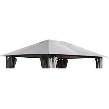 Techo de Gazebo de Jardín 3x4m 250g/m³ Gris Quick Star