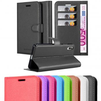 Cadorabo Flip Cover mit Standfunktion (Sony Xperia L3), Rot