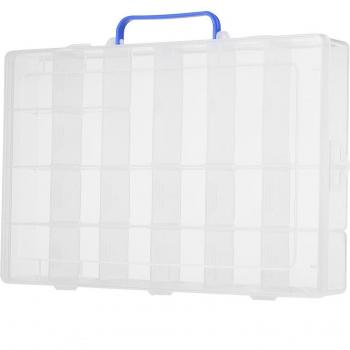 Plastic Storage Box with Adjustable Dividers