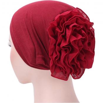 Muslim Headgear Hat with Ruffles for Women