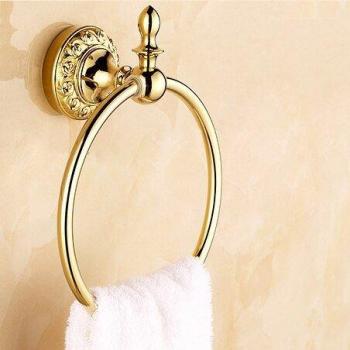 Luxury Gold Brass Towel Holder