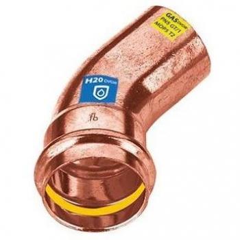 Raccordo 45° Rame 18 mm Pressa – M/F