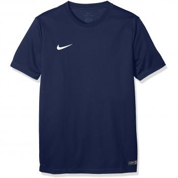 Nike Park VI Children's Short-Sleeved Football Shirt in Blue (Midnight Navy/White), Extra Large