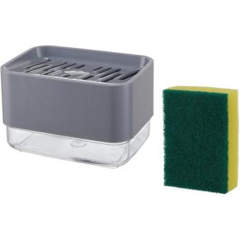 Kitchen Soap Dispenser with Press-Type Scouring Pad Holder DEC889