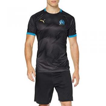 PUMA OM 24 Men's Black & Blue Sponsor Graphic Jersey – Small