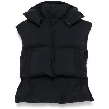 Alaïa Black Padded Sleeveless Jacket for Women, Size M