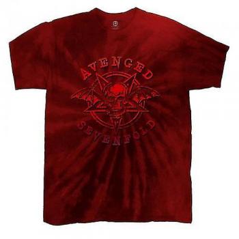 Red Pent Up Tie Dye T-Shirt by Avenged Sevenfold