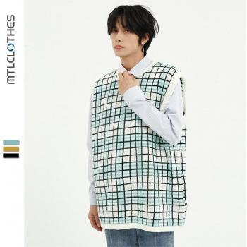 Pull ample en laine tricotée pour homme