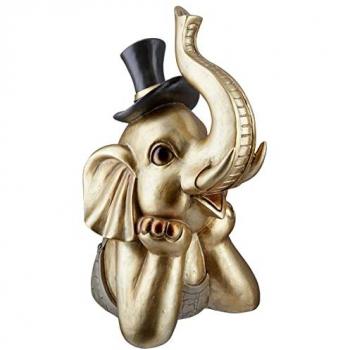 GILDE Goldene Elefantfigur