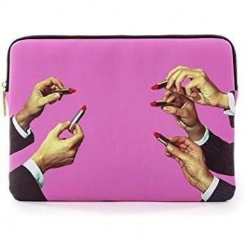 Bolsa de laptop SELETTI «Lipsticks Rosa»