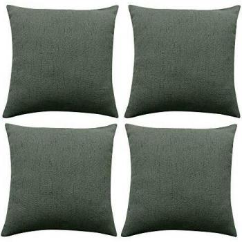 Sustainable Green Linen Cushion Cover 16x16