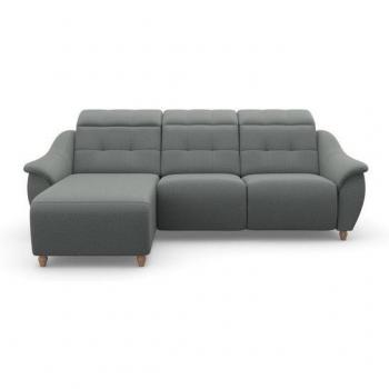 Boston L‑Form Sofa Set – 2‑teilige Eckform mit verstellbarem Kopfteil