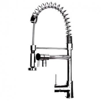 Miscelatore da cucina con doccetta finitura cromo h.58x19 cm