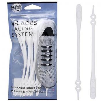Bande de Lien Silico Ronde 12 pcs – Chaussure sans lien, Blanc