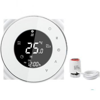 Smart Round Thermostat for Normally Closed Valves
