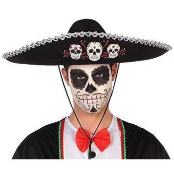 Bonnets festif Noir – Dia de los Muertos 58 cm