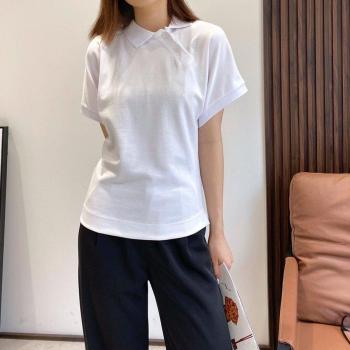 Alligator Femme Katoen Polo Shirt met Korte Mouwen